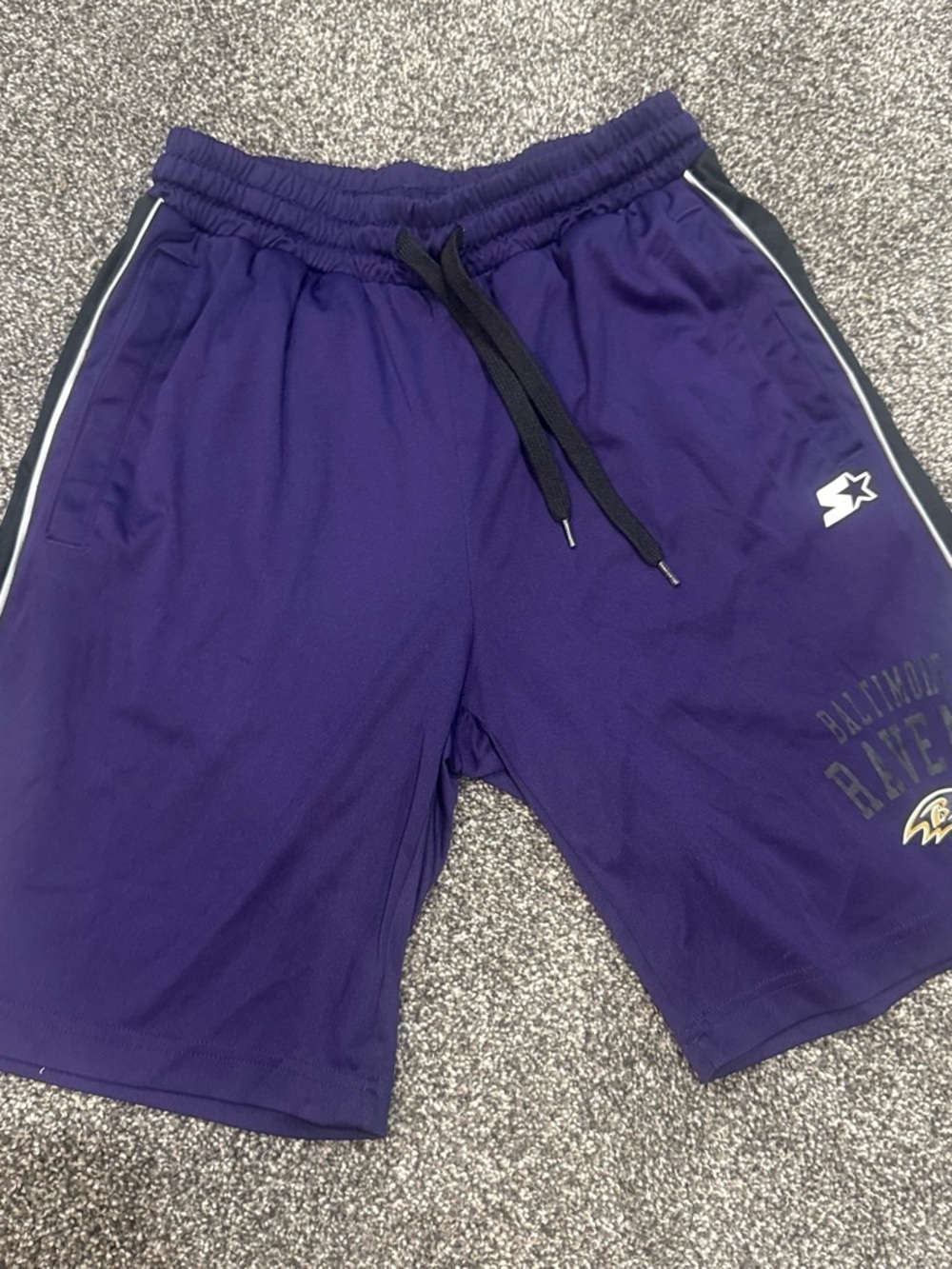 Starter Baltimore Ravens Men's Purple Athletic Shorts